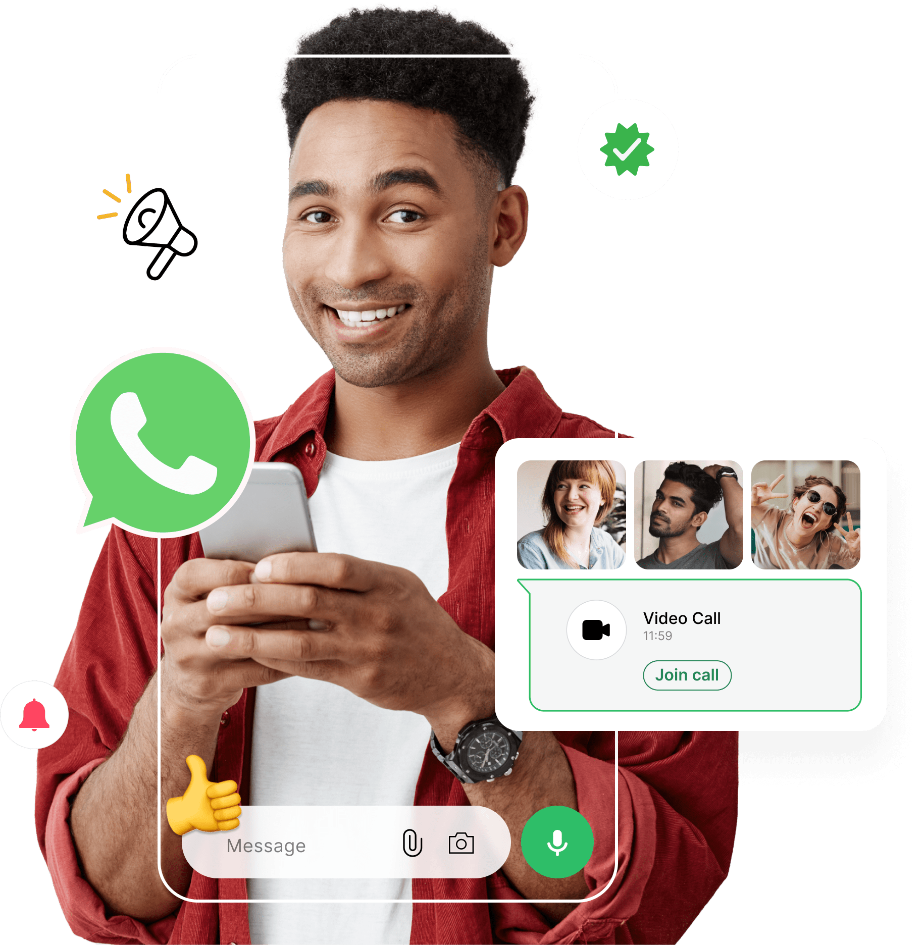 Contact illustration